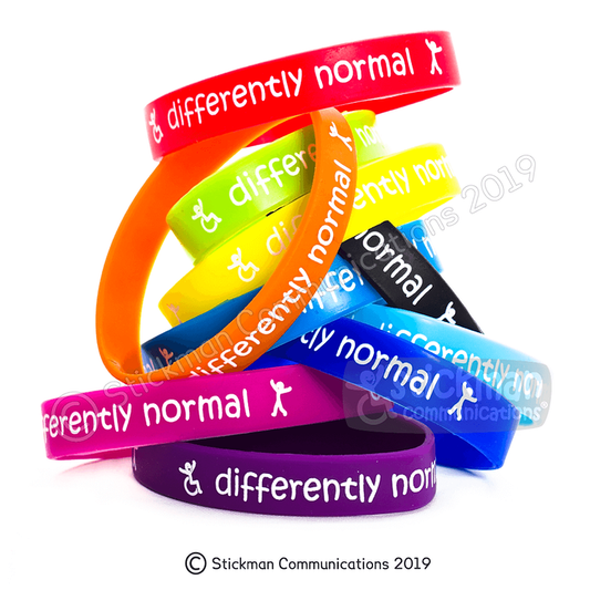 Stickman Differently Normal Small Wristband